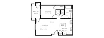 Floor Plan at Blu Harbor by Windsor, Redwood City, CA
