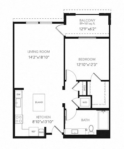 Floor Plan at Blu Harbor by Windsor, Redwood City, CA