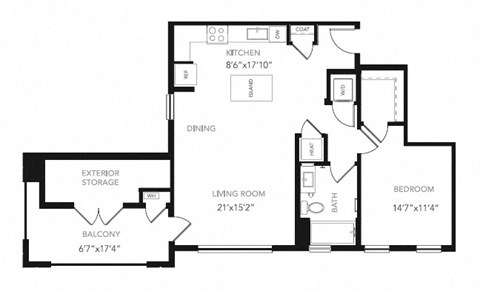 Floor Plan at Blu Harbor by Windsor, Redwood City, CA