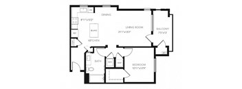 Floor Plan at Blu Harbor by Windsor, Redwood City, CA