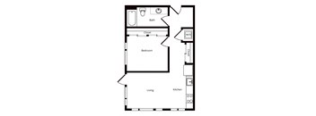 A07 Floorplan at Windsor Buckman, Portland, OR, 97214