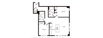 B04 Floorplan at Windsor Buckman, Portland, Oregon