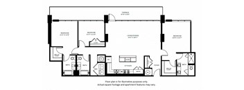 C2 Floor Plan at 7770 Norfolk, Bethesda, MD
