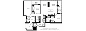 C3 Floor Plan at 7770 Norfolk, Bethesda, 20814