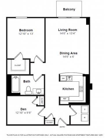 Columbus Floorplan at The Manhattan Tower and Lofts