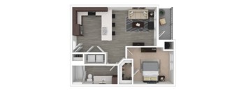 Floor Plan at Centric LoHi by Windsor, Colorado, 80211