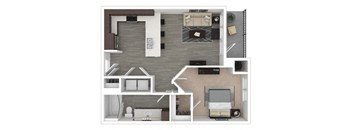 Floor Plan at Centric LoHi by Windsor, Colorado, 80211