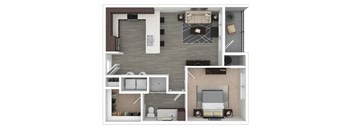 Floor Plan at Centric LoHi by Windsor, Colorado, 80211