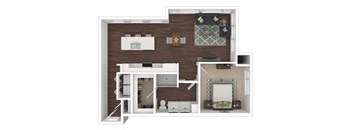 Floor Plan at Centric LoHi by Windsor, Colorado, 80211