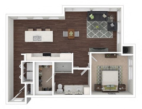 Floor Plan at Centric LoHi by Windsor, Colorado, 80211