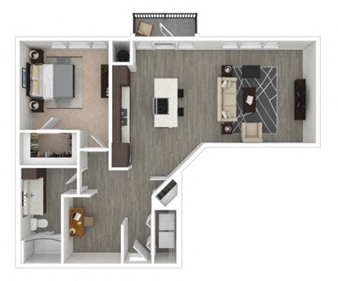 Floor Plan at Centric LoHi by Windsor, Colorado, 80211
