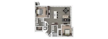 Floor Plan at Centric LoHi by Windsor, Colorado, 80211