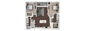 Floor Plan at Centric LoHi by Windsor, Colorado, 80211