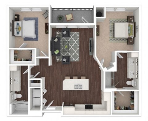 Floor Plan at Centric LoHi by Windsor, Colorado, 80211