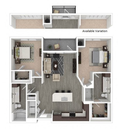 Floor Plan at Centric LoHi by Windsor, Colorado, 80211