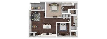 Floor Plan at Centric LoHi by Windsor, Colorado, 80211