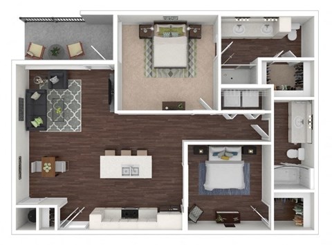 Floor Plan at Centric LoHi by Windsor, Colorado, 80211