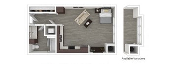 Floor Plan at Centric LoHi by Windsor, Colorado, 80211