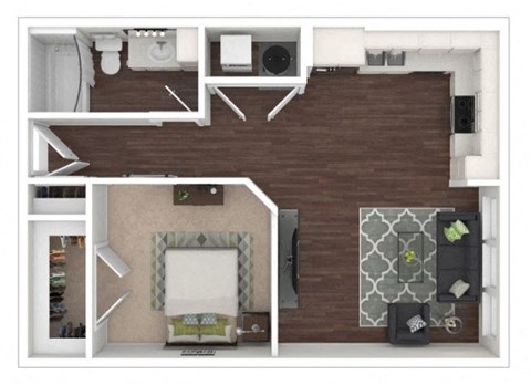 Floor Plan at Centric LoHi by Windsor, Colorado, 80211
