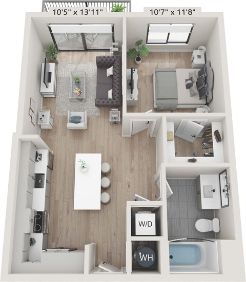 A1a Floor Plan at Centrico by Windsor, Florida