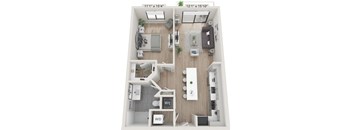 A2 Floor Plan at Centrico by Windsor, Doral, FL, 33166