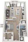 S1 Floor Plan S1 Floor Plan at Centrico by Windsor, Doral