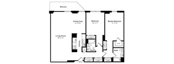 Chelsea floor plan at Windsor at Mariners, NJ, 07020