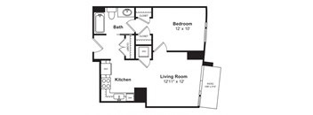 Floor plan at Cirrus, WA 98121