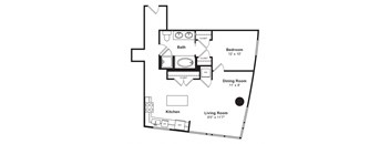 Floor plan at Cirrus, WA 98121