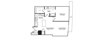 Floor plan at Cirrus, WA 98121
