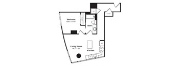 Floor plan at Cirrus, WA 98121