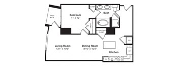 Floor plan at Cirrus, WA 98121