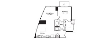 Floor plan at Cirrus, WA 98121