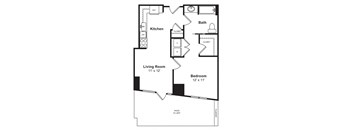 Floor plan at Cirrus, WA 98121