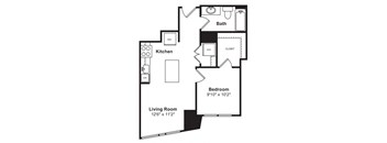 Floor plan at Cirrus, WA 98121
