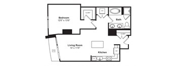 Floor plan at Cirrus, WA 98121