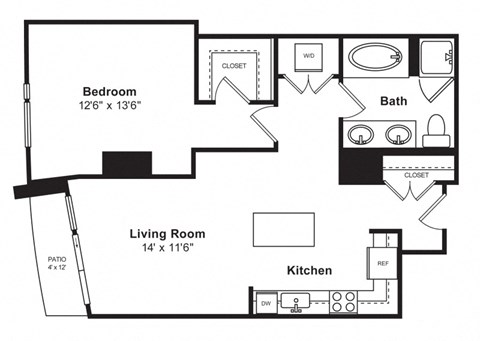 Floor plan at Cirrus, WA 98121