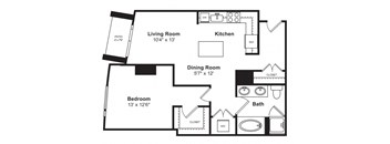 Floor plan at Cirrus, WA 98121