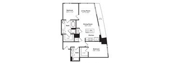 Floor plan at Cirrus, WA 98121