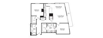 Floor plan at Cirrus, WA 98121