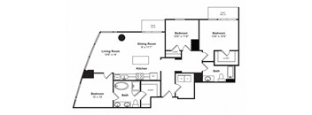Floor plan at Cirrus, WA 98121