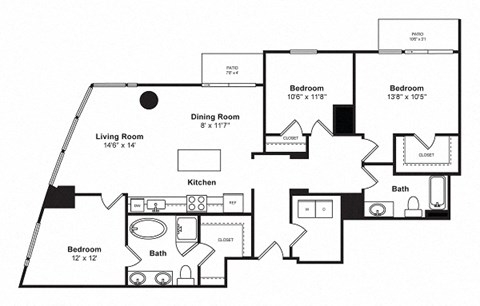 Floor plan at Cirrus, WA 98121