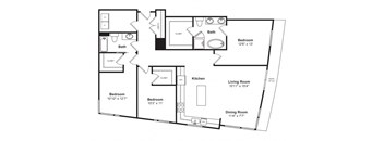 Floor plan at Cirrus, WA 98121
