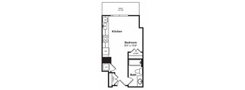 Floor plan at Cirrus, WA 98121