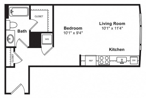 Floor plan at Cirrus, WA 98121