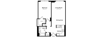 Claremont floor plan at Windsor at Mariners, NJ, 07020