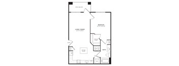one bedroom one bathroom apartment at Windsor Clearwater