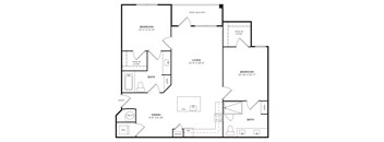 2 bedroom 2 bathroom apartment at Windsor Clearwater