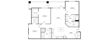3 bedroom 2 bathroom apartment at Windsor Clearwater