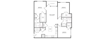 3 bedroom 2 bathroom apartment at Windsor Clearwater